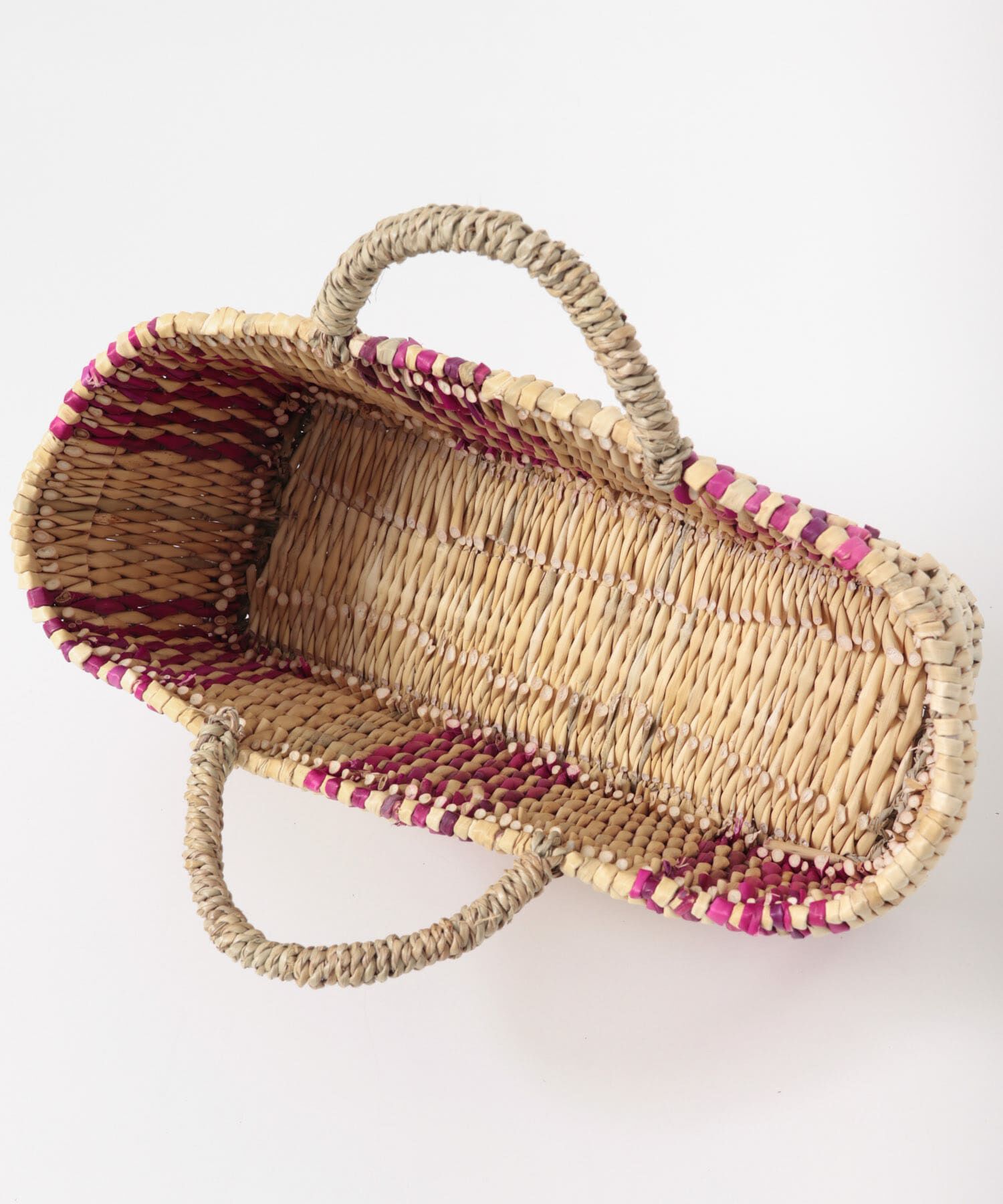 URBAN RESEARCH DOORS「アフリカンスクエア　ストロー横長カゴS ドームハンドル柄2」|その他|