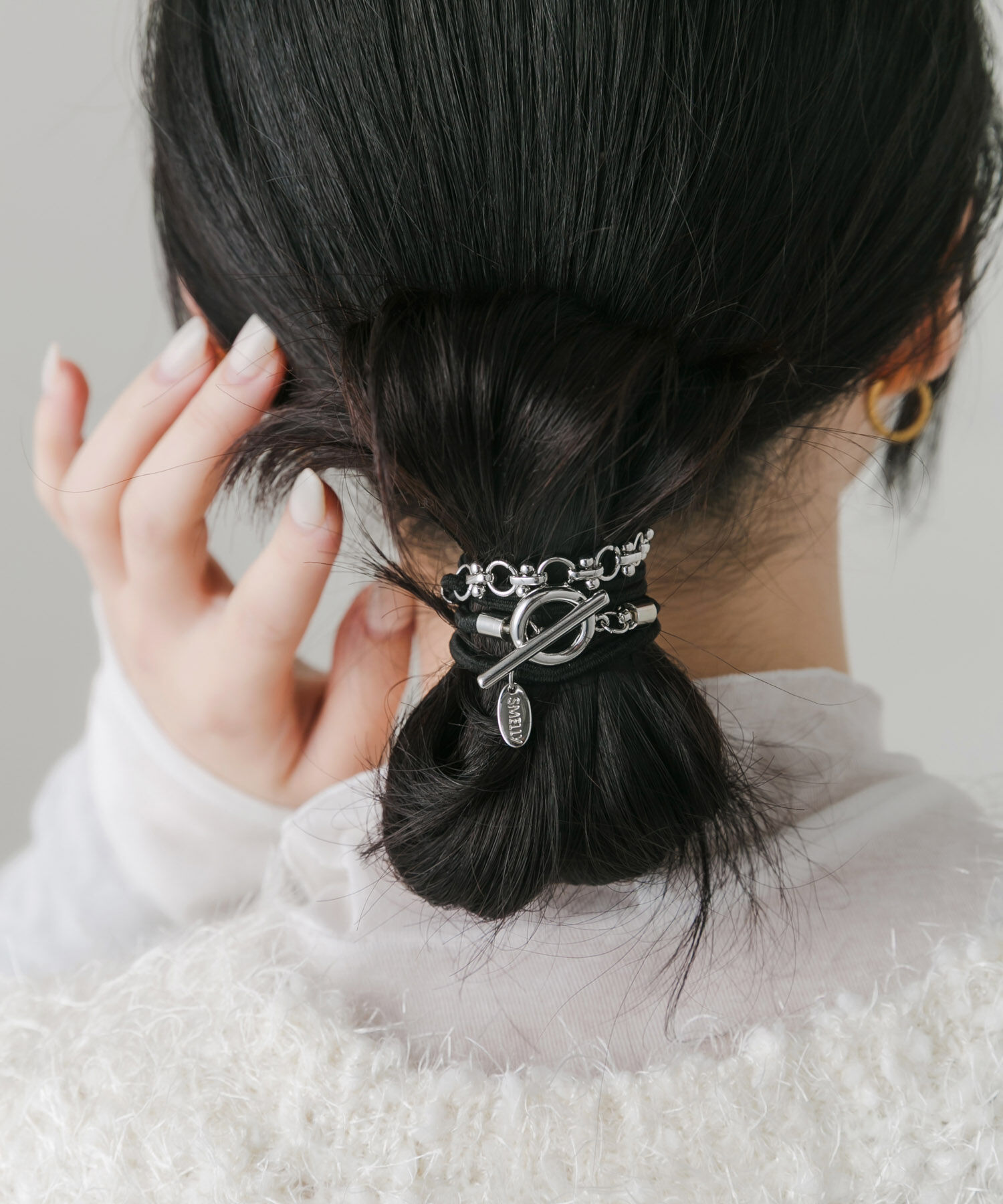 SMELLY「マンテルチェーン2セットヘアポニー」|ヘアゴム・シュシュ|