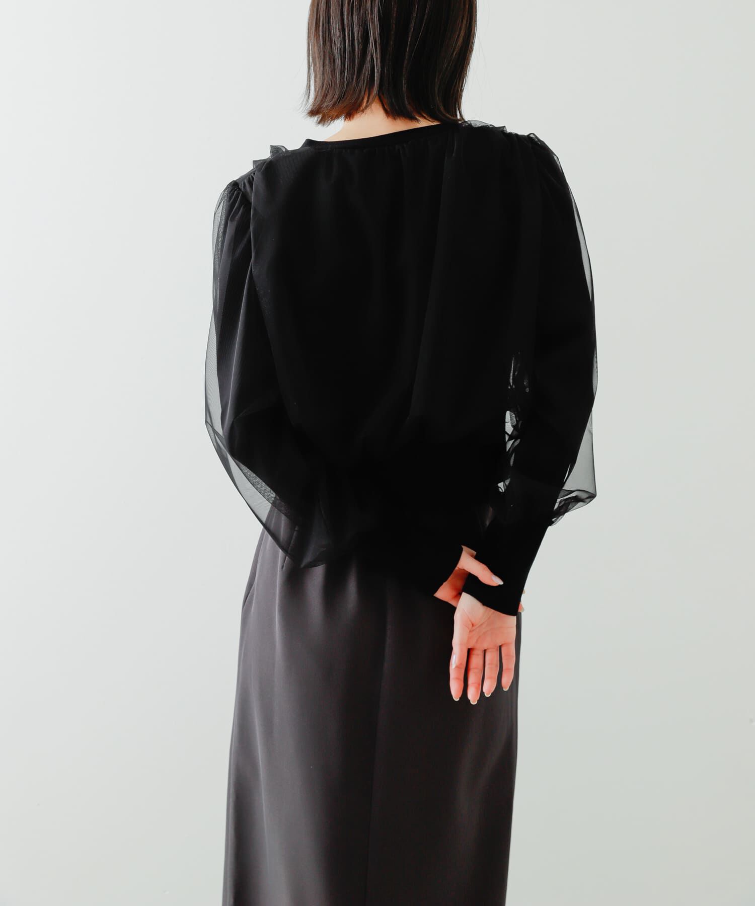 SENSE OF PLACE by URBAN RESEARCH「チュールドッキングニットカーディガン」|カーディガン|