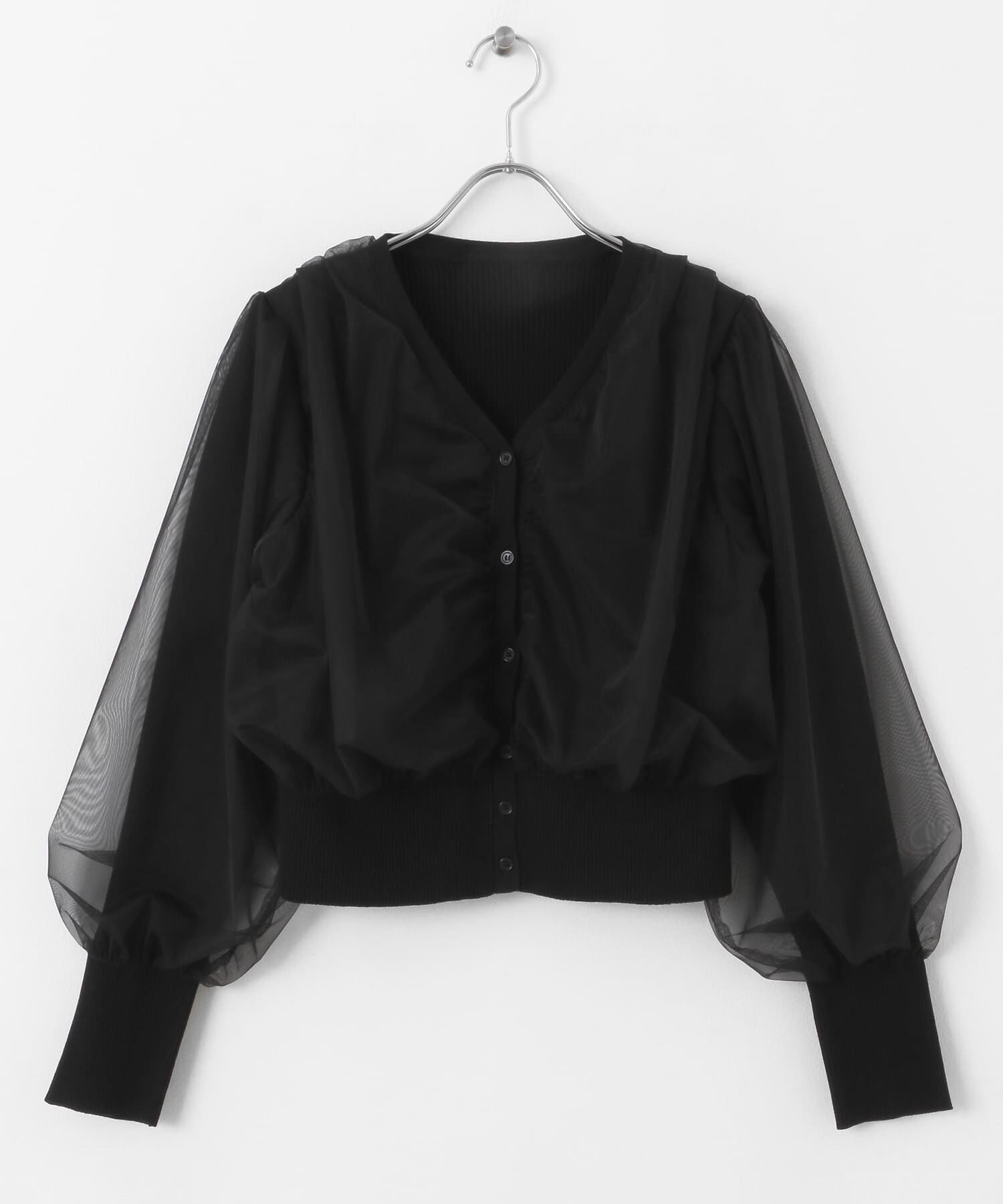 SENSE OF PLACE by URBAN RESEARCH「チュールドッキングニットカーディガン」|カーディガン|