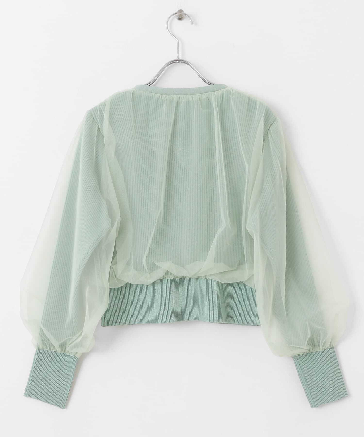 SENSE OF PLACE by URBAN RESEARCH「チュールドッキングニットカーディガン」|カーディガン|