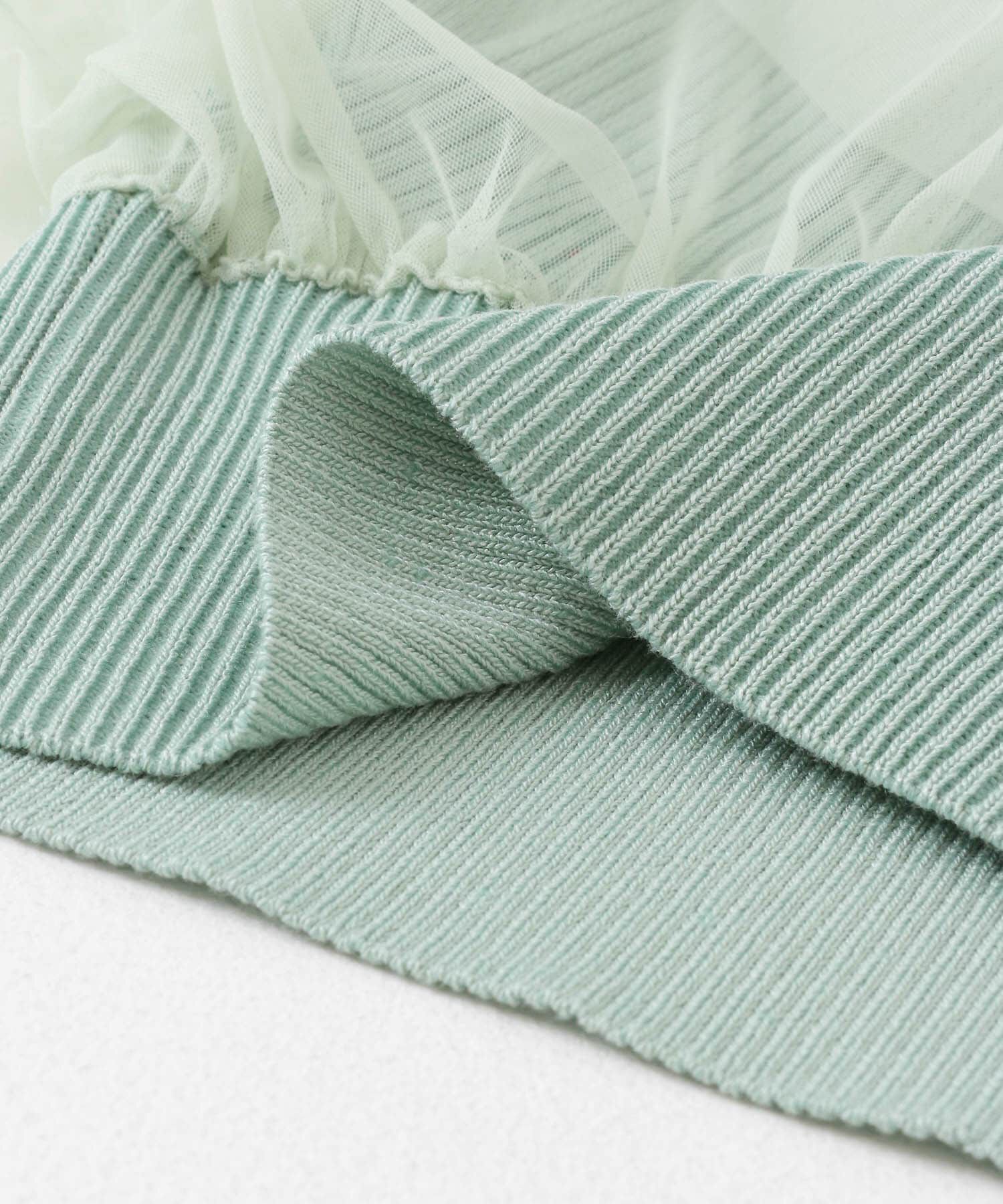 SENSE OF PLACE by URBAN RESEARCH「チュールドッキングニットカーディガン」|カーディガン|