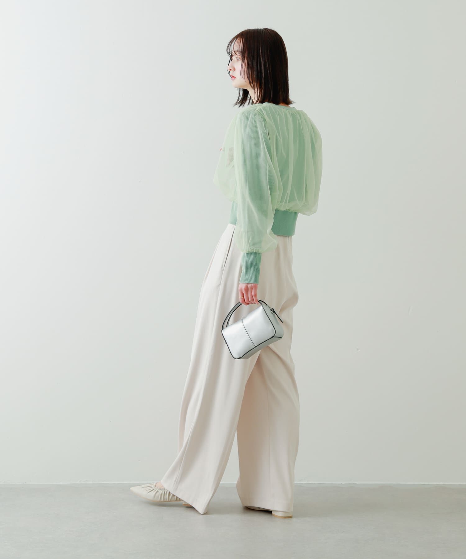 SENSE OF PLACE by URBAN RESEARCH「チュールドッキングニットカーディガン」|カーディガン|