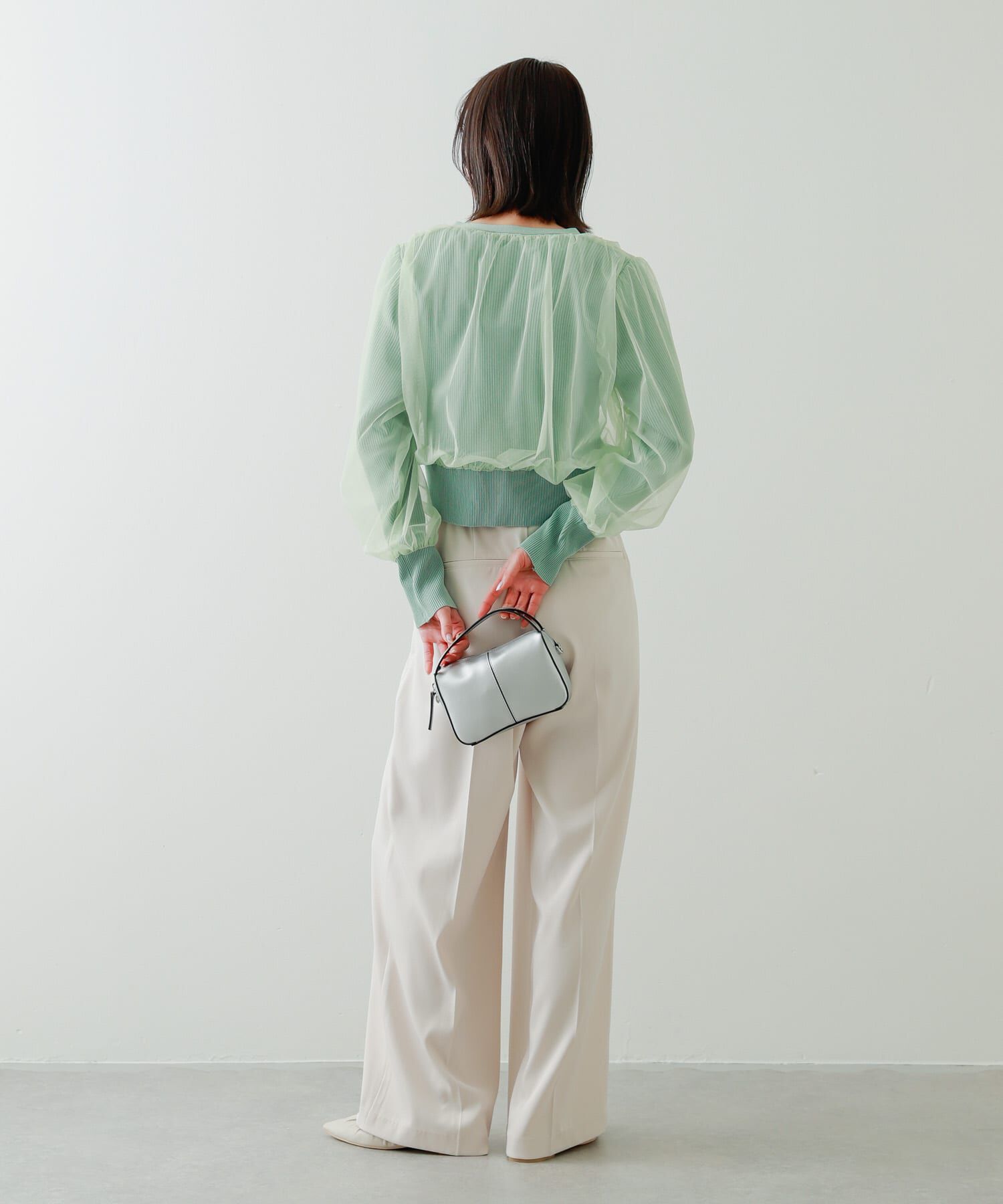 SENSE OF PLACE by URBAN RESEARCH「チュールドッキングニットカーディガン」|カーディガン|