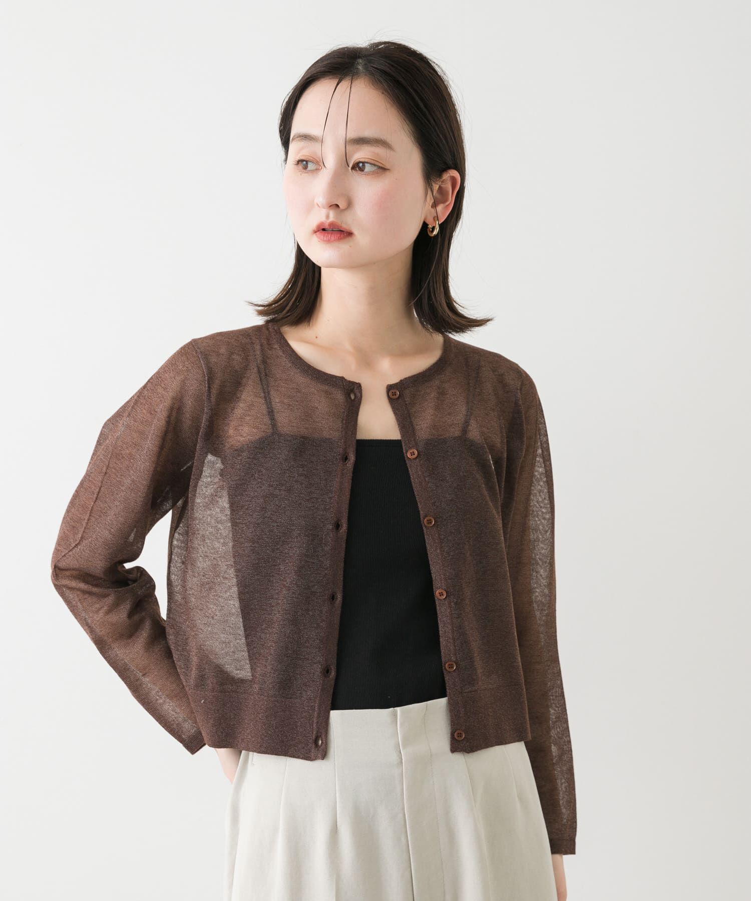 SENSE OF PLACE by URBAN RESEARCH「シシュウコンパクトシアーカーディガン」|カーディガン|