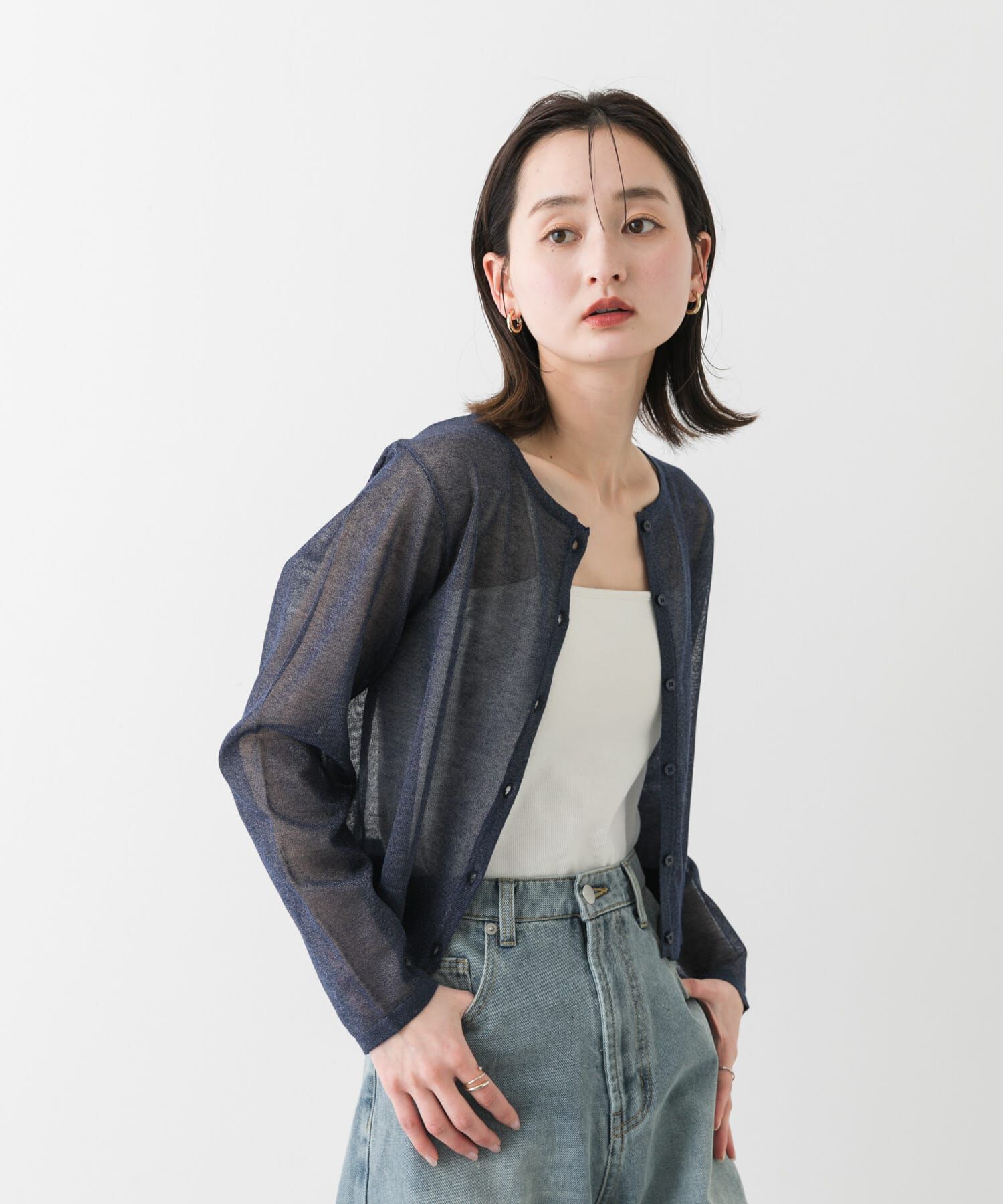 SENSE OF PLACE by URBAN RESEARCH「シシュウコンパクトシアーカーディガン」|カーディガン|