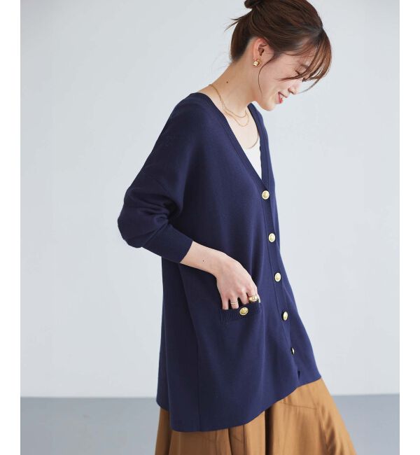 le.coeur blanc「《手洗い可能》TORRAZZO DONNAミラノリブカーデ」|カーディガン|