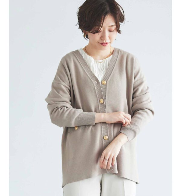 le.coeur blanc「《手洗い可能》TORRAZZO DONNAミラノリブカーデ」|カーディガン|