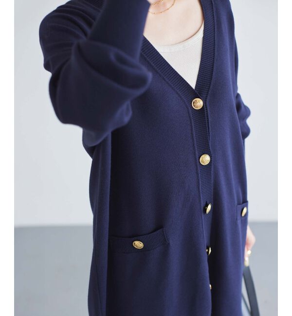 le.coeur blanc「《手洗い可能》TORRAZZO DONNAミラノリブカーデ」|カーディガン|