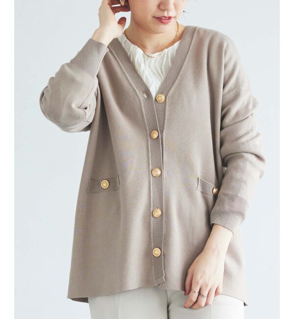 le.coeur blanc「《手洗い可能》TORRAZZO DONNAミラノリブカーデ」|カーディガン|