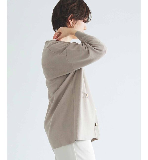 le.coeur blanc「《手洗い可能》TORRAZZO DONNAミラノリブカーデ」|カーディガン|