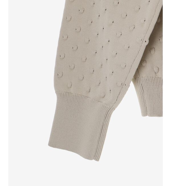  「《手洗い可能》ドット柄編みカーディガン」|カーディガン|