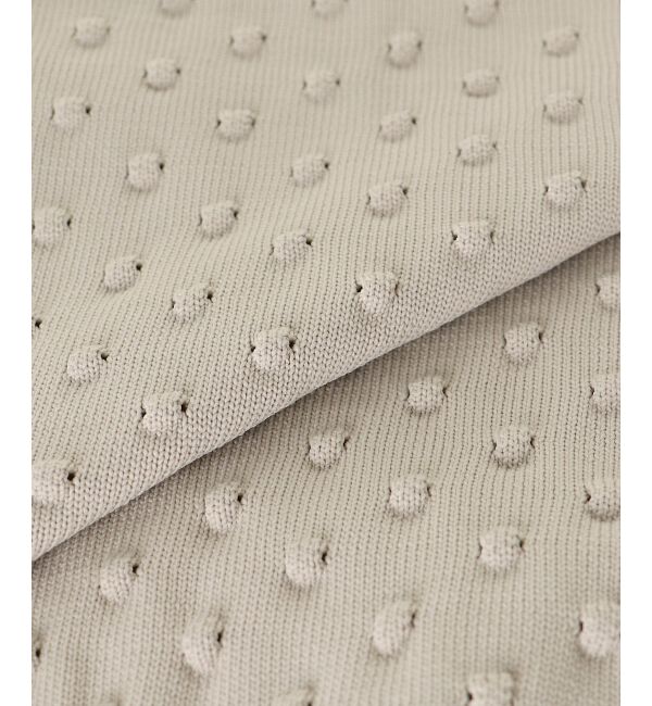  「《手洗い可能》ドット柄編みカーディガン」|カーディガン|
