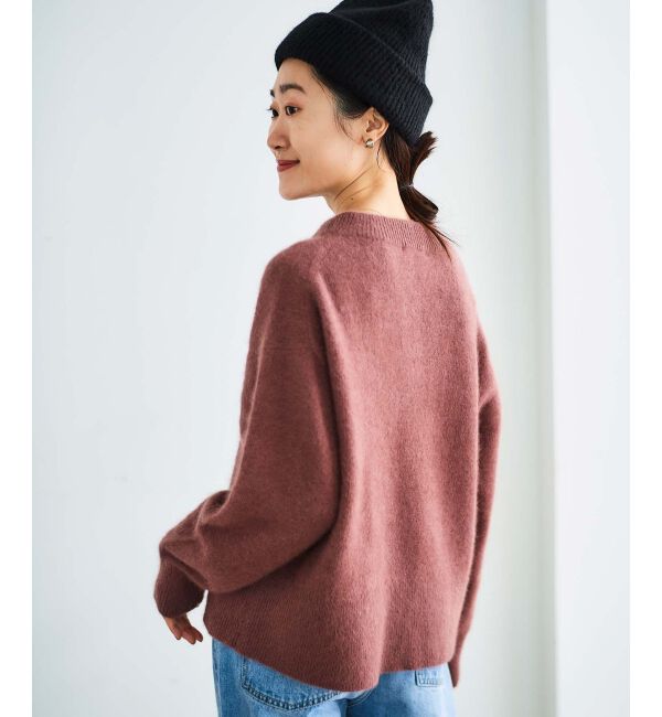  「チャイニーズラクーンモックネックカーディガン」|カーディガン|