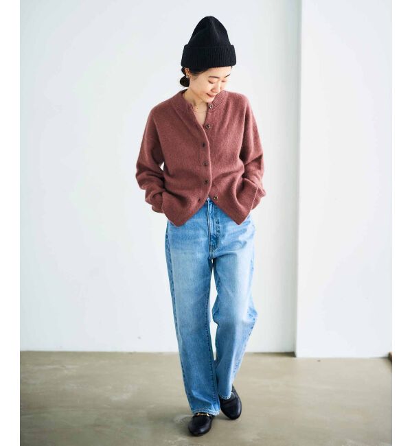  「チャイニーズラクーンモックネックカーディガン」|カーディガン|