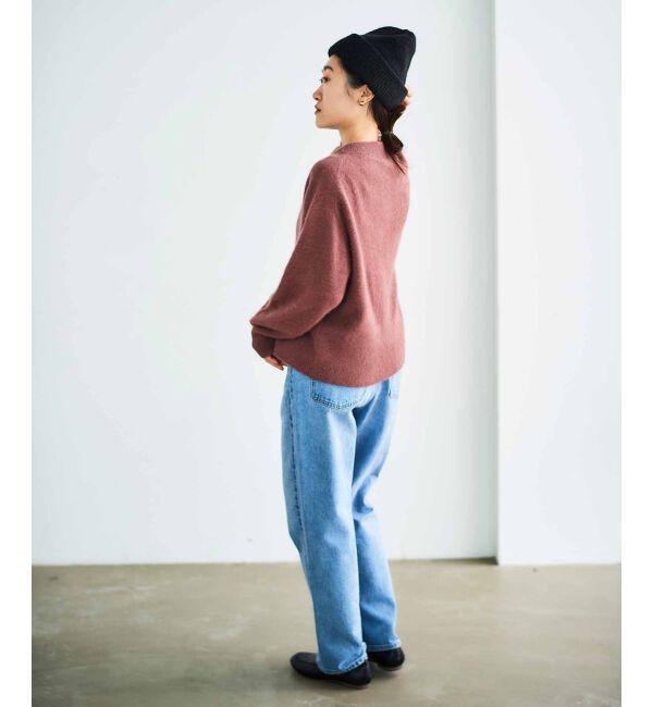  「チャイニーズラクーンモックネックカーディガン」|カーディガン|