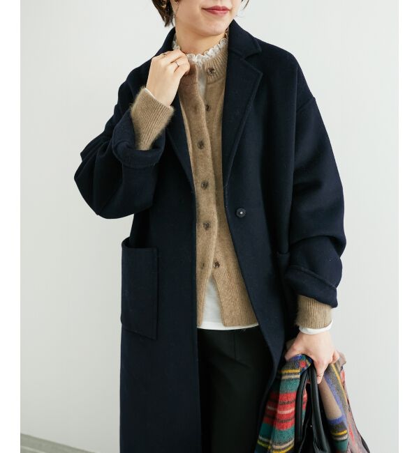  「チャイニーズラクーンモックネックカーディガン」|カーディガン|