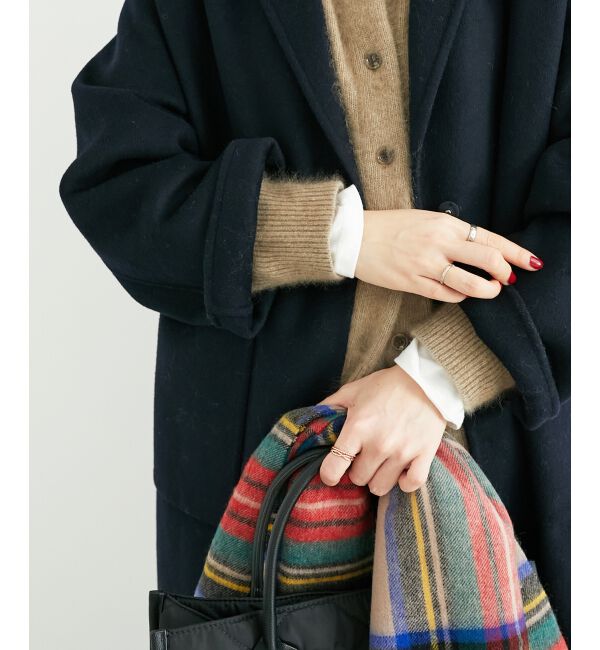  「チャイニーズラクーンモックネックカーディガン」|カーディガン|