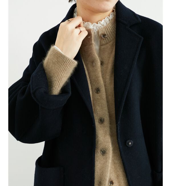  「チャイニーズラクーンモックネックカーディガン」|カーディガン|