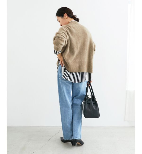  「チャイニーズラクーンモックネックカーディガン」|カーディガン|