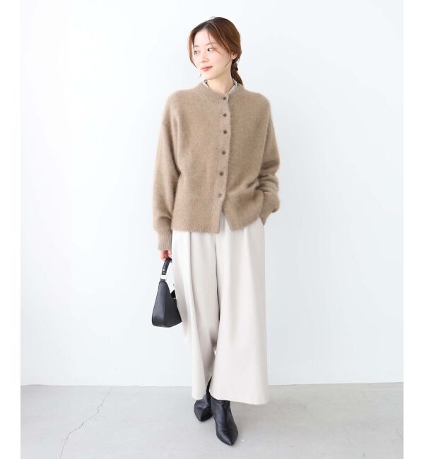  「チャイニーズラクーンモックネックカーディガン」|カーディガン|