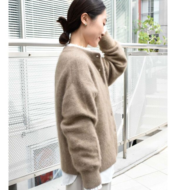  「チャイニーズラクーンモックネックカーディガン」|カーディガン|