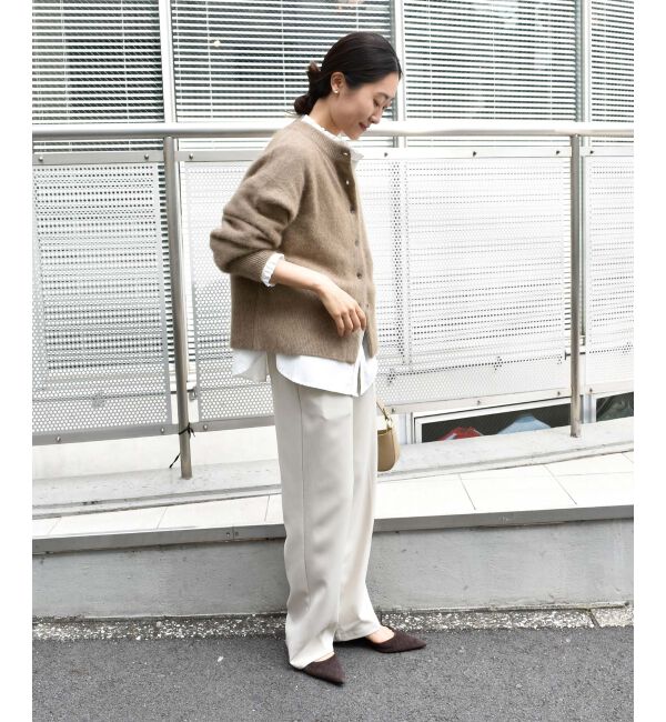  「チャイニーズラクーンモックネックカーディガン」|カーディガン|