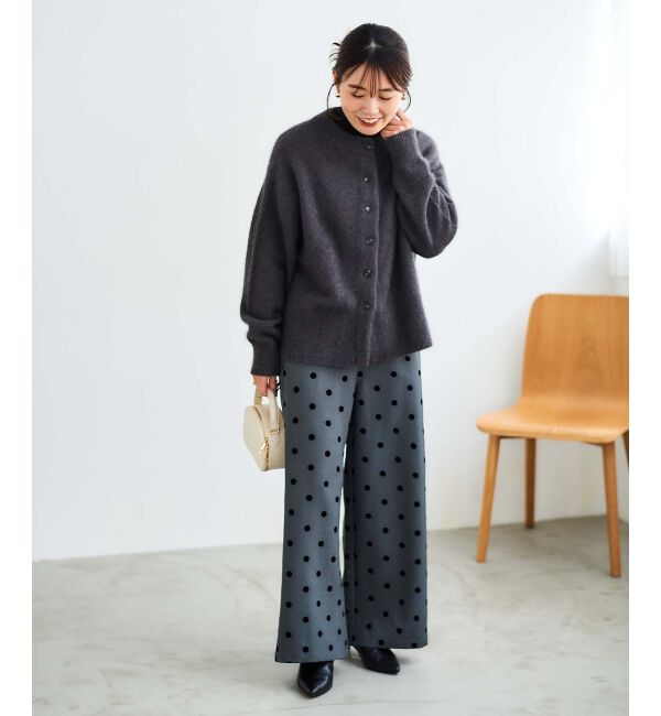  「チャイニーズラクーンモックネックカーディガン」|カーディガン|