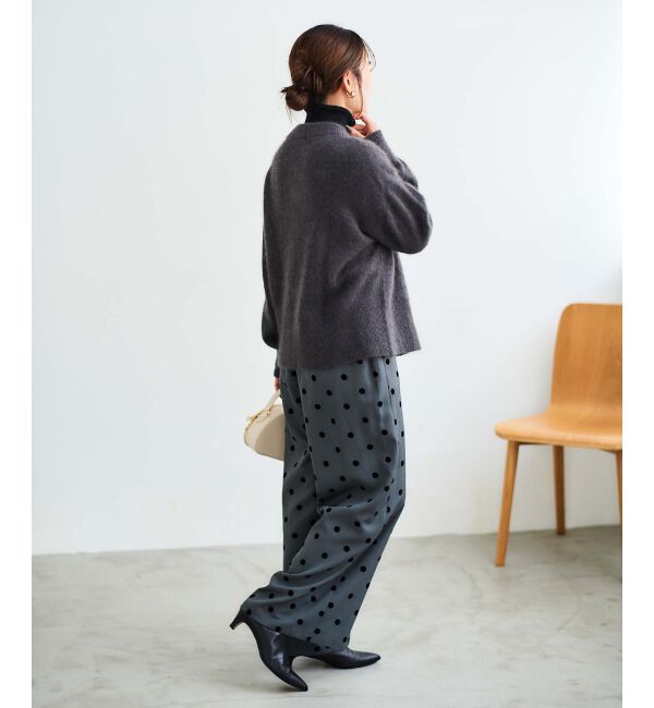  「チャイニーズラクーンモックネックカーディガン」|カーディガン|