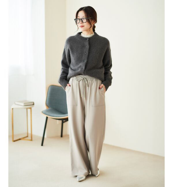  「チャイニーズラクーンモックネックカーディガン」|カーディガン|