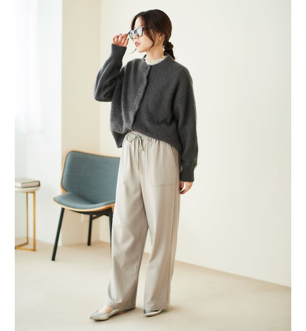  「チャイニーズラクーンモックネックカーディガン」|カーディガン|