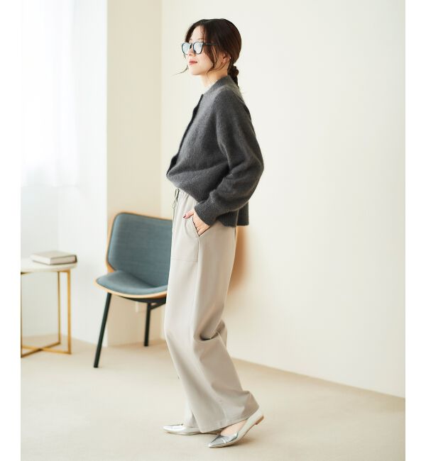  「チャイニーズラクーンモックネックカーディガン」|カーディガン|