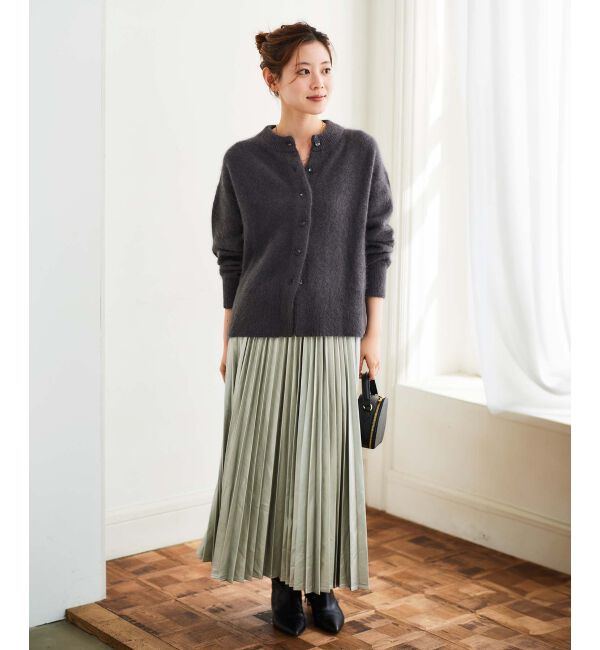  「チャイニーズラクーンモックネックカーディガン」|カーディガン|