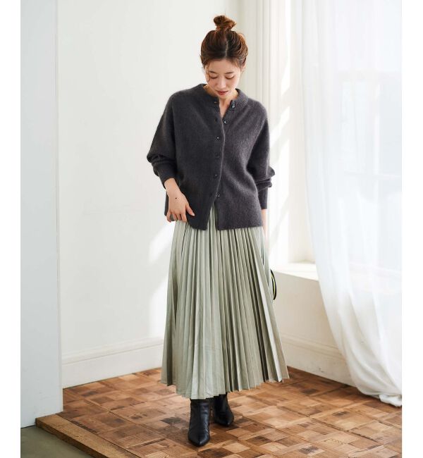  「チャイニーズラクーンモックネックカーディガン」|カーディガン|