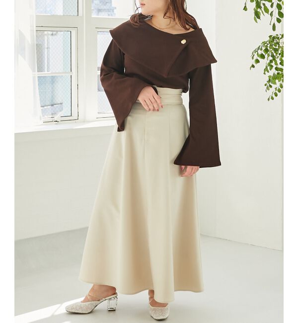 MAJESTICLEGON「フレアースリーブオフショルトップス」|Tシャツ・カットソー|