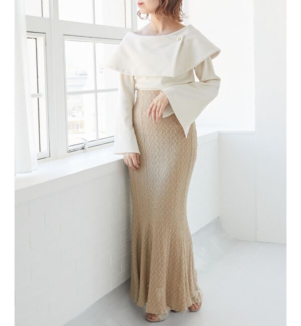 MAJESTICLEGON「フレアースリーブオフショルトップス」|Tシャツ・カットソー|