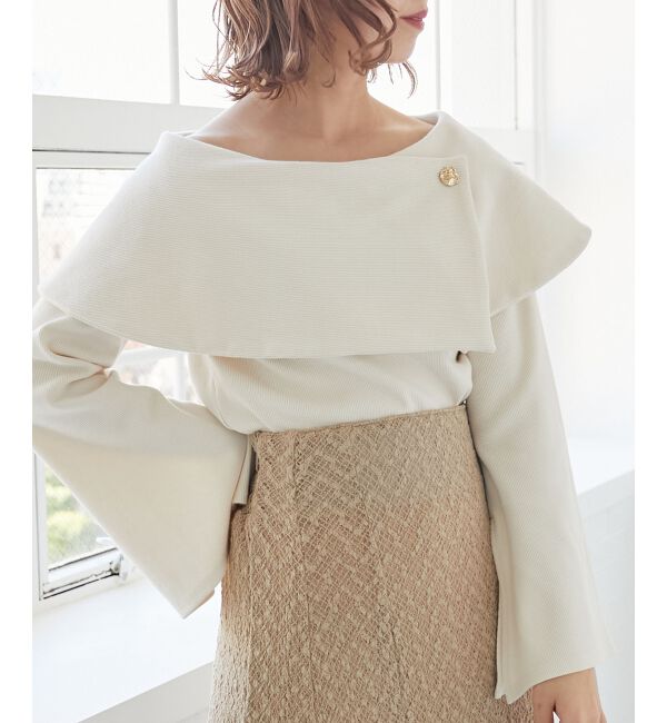 MAJESTICLEGON「フレアースリーブオフショルトップス」|Tシャツ・カットソー|