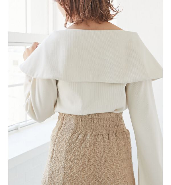 MAJESTICLEGON「フレアースリーブオフショルトップス」|Tシャツ・カットソー|