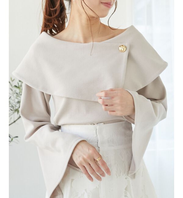 MAJESTICLEGON「フレアースリーブオフショルトップス」|Tシャツ・カットソー|