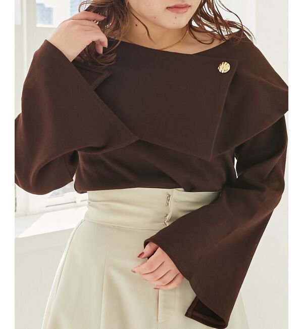 MAJESTICLEGON「フレアースリーブオフショルトップス」|Tシャツ・カットソー|