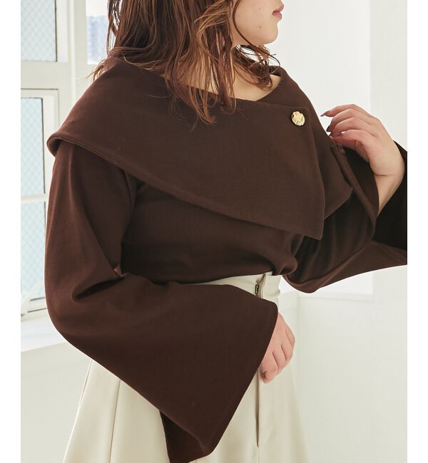 MAJESTICLEGON「フレアースリーブオフショルトップス」|Tシャツ・カットソー|