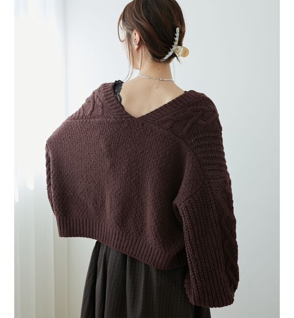 MAJESTICLEGON「ハートマシュマロモールカーディガン」|カーディガン|