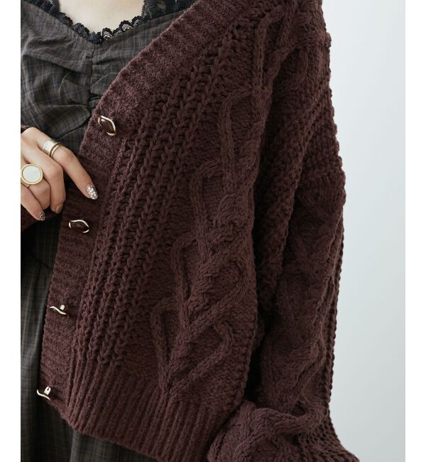 MAJESTICLEGON「ハートマシュマロモールカーディガン」|カーディガン|