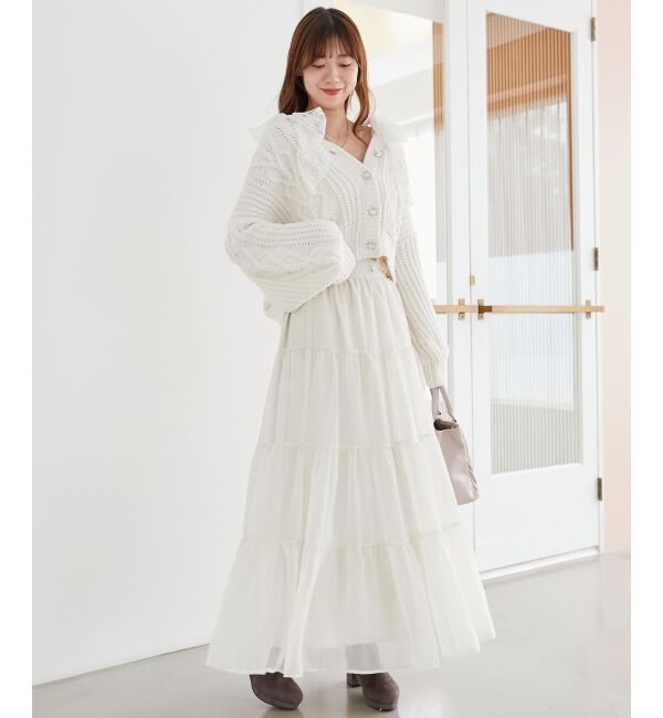 MAJESTICLEGON「ハートマシュマロモールカーディガン」|カーディガン|