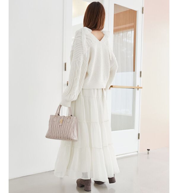 MAJESTICLEGON「ハートマシュマロモールカーディガン」|カーディガン|