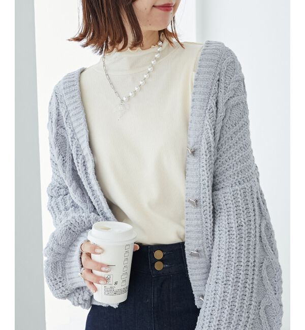 MAJESTICLEGON「ハートマシュマロモールカーディガン」|カーディガン|