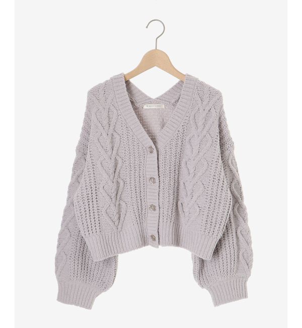 MAJESTICLEGON「ハートマシュマロモールカーディガン」|カーディガン|