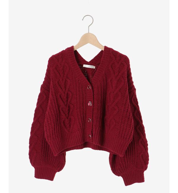 MAJESTICLEGON「ハートマシュマロモールカーディガン」|カーディガン|