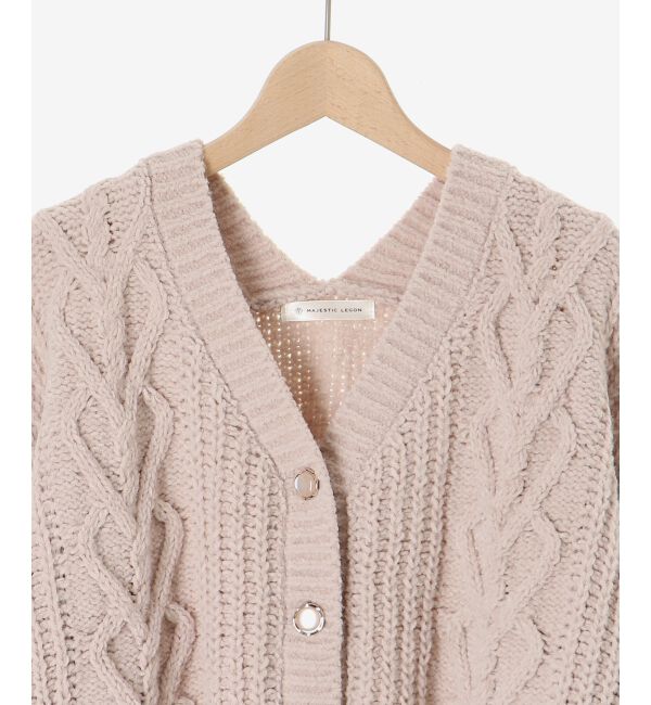 MAJESTICLEGON「ハートマシュマロモールカーディガン」|カーディガン|