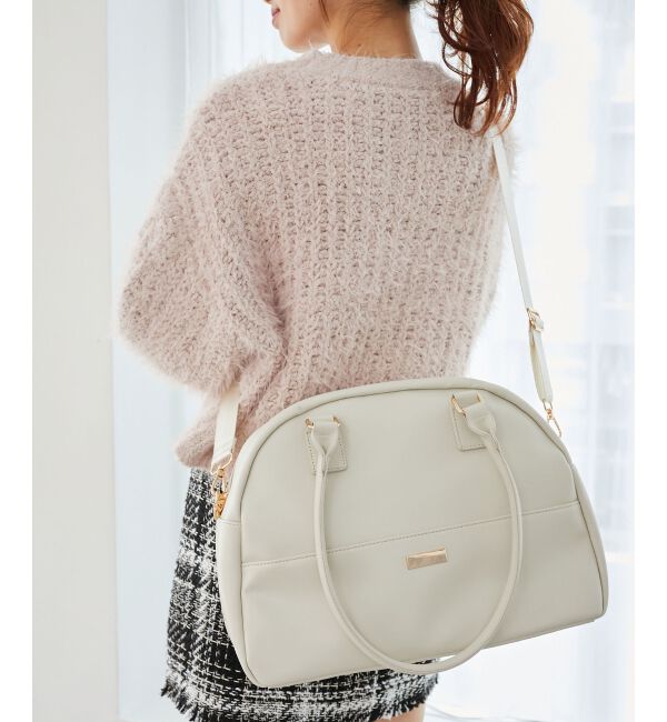 MAJESTICLEGON「キャリーオンボストンバッグ」|ボストンバッグ|アイボリー